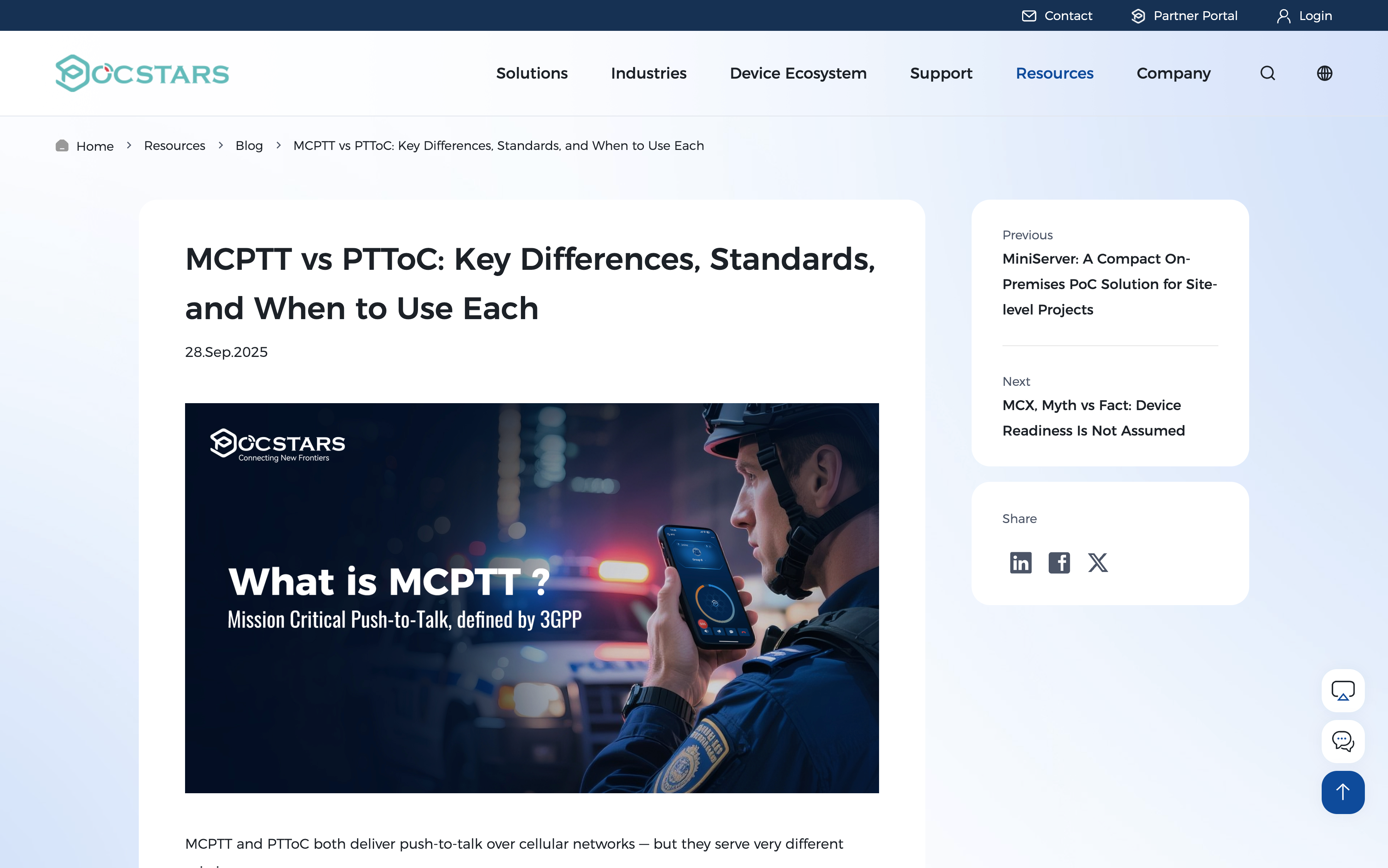Supporting blog content